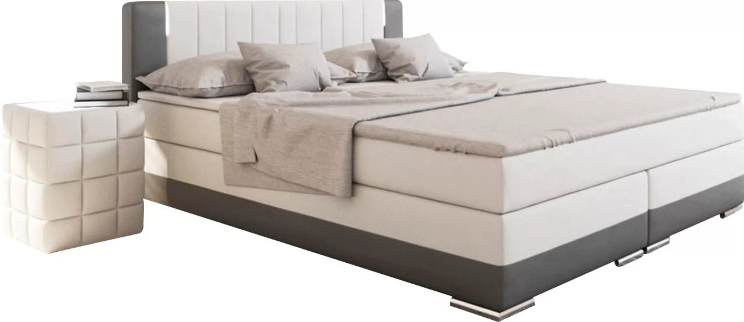 SalesFever Bett, LED-Beleuchtung im Kopfteil, Lounge Bett inklusive Visco-T günstig online kaufen
