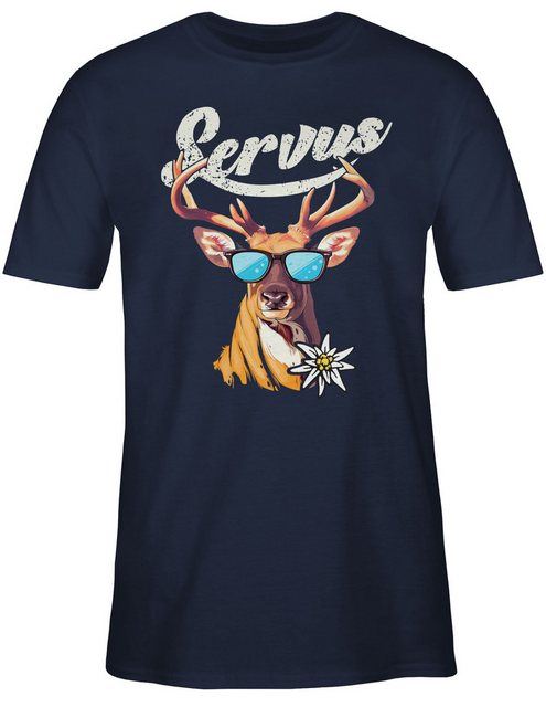 Shirtracer T-Shirt Servus Hirsch Mode für Oktoberfest Herren günstig online kaufen