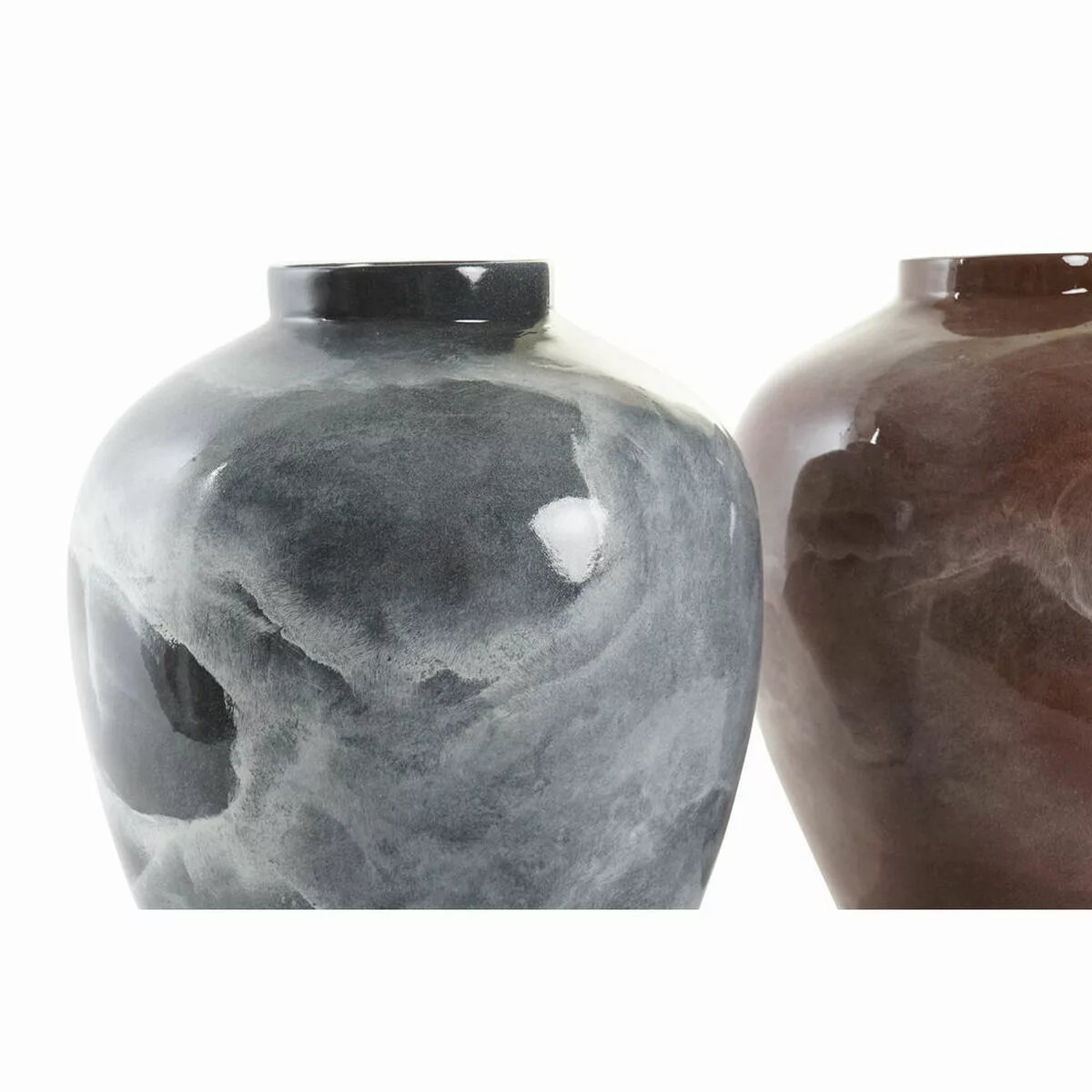 Vase Dkd Home Decor Grau Dunkelbraun Bambus Moderne (26 X 26 X 32 Cm) (2 St günstig online kaufen