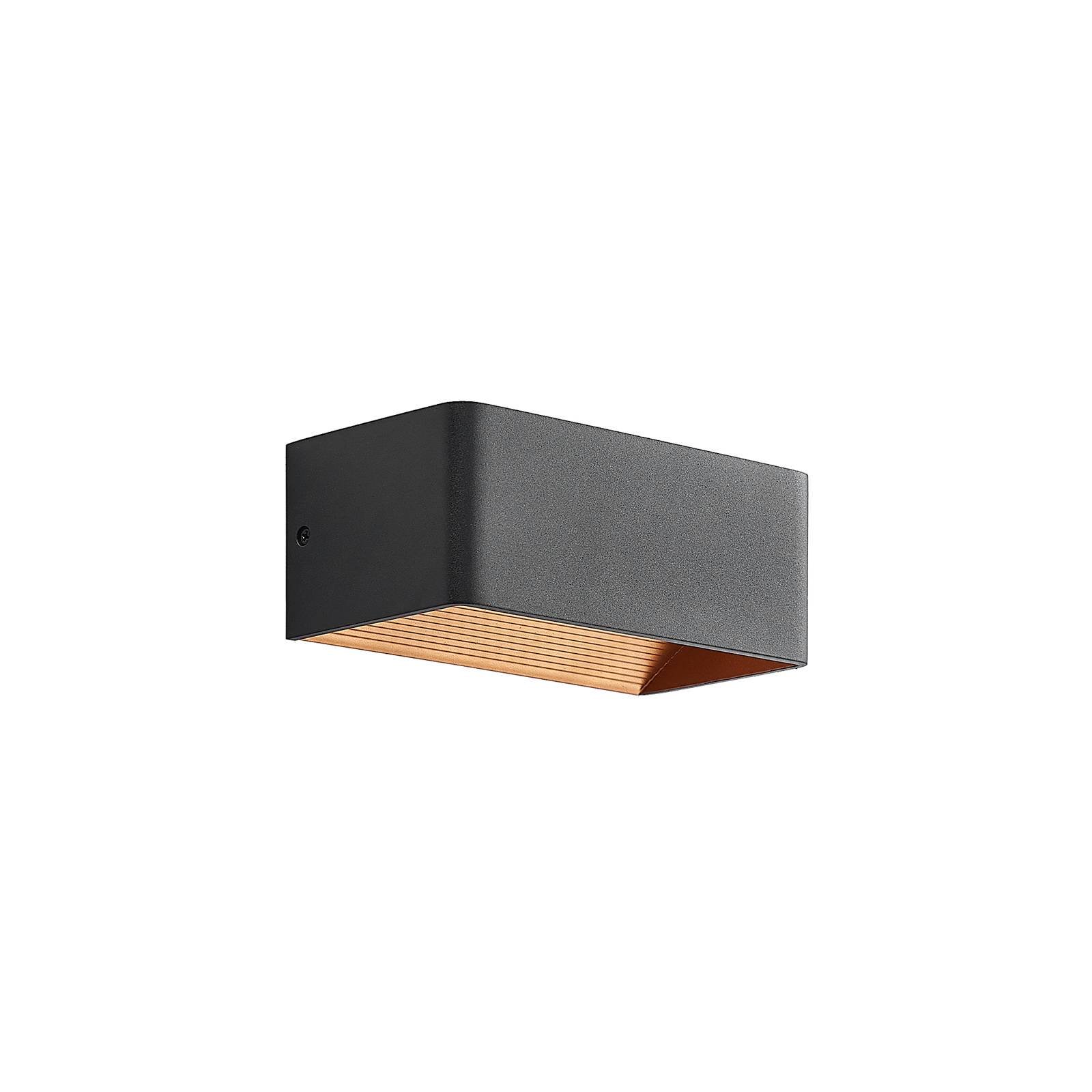 Arcchio Karam LED-Wandleuchte, 20 cm, schwarz günstig online kaufen