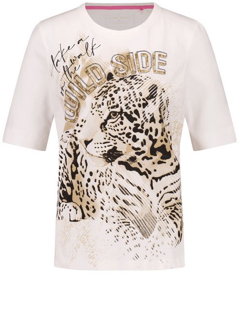 GERRY WEBER 3/4-Arm-Shirt Halbarmshirt mit Animal-Frontprint günstig online kaufen