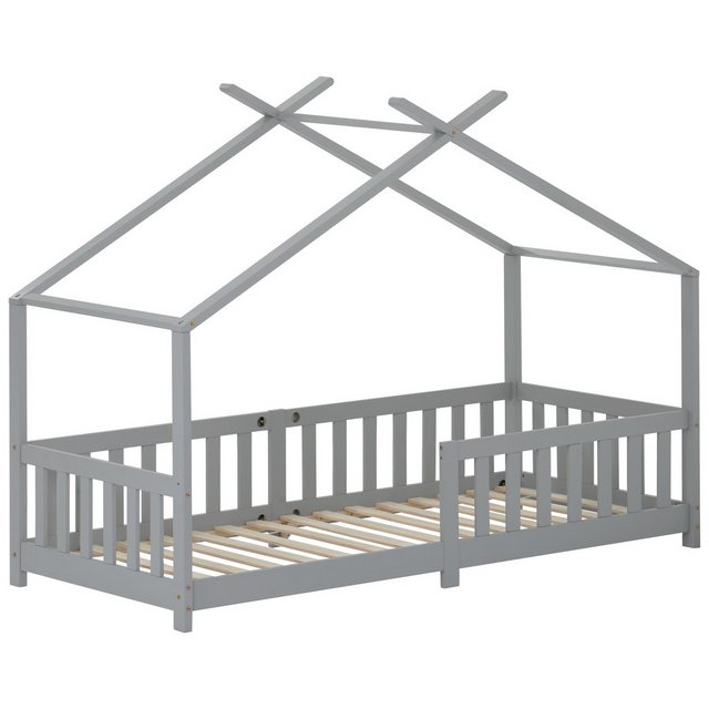 MODFU Kinderbett Kinder Bett Jugendbett Hausbett Kinderhaus Holzbett Massiv günstig online kaufen