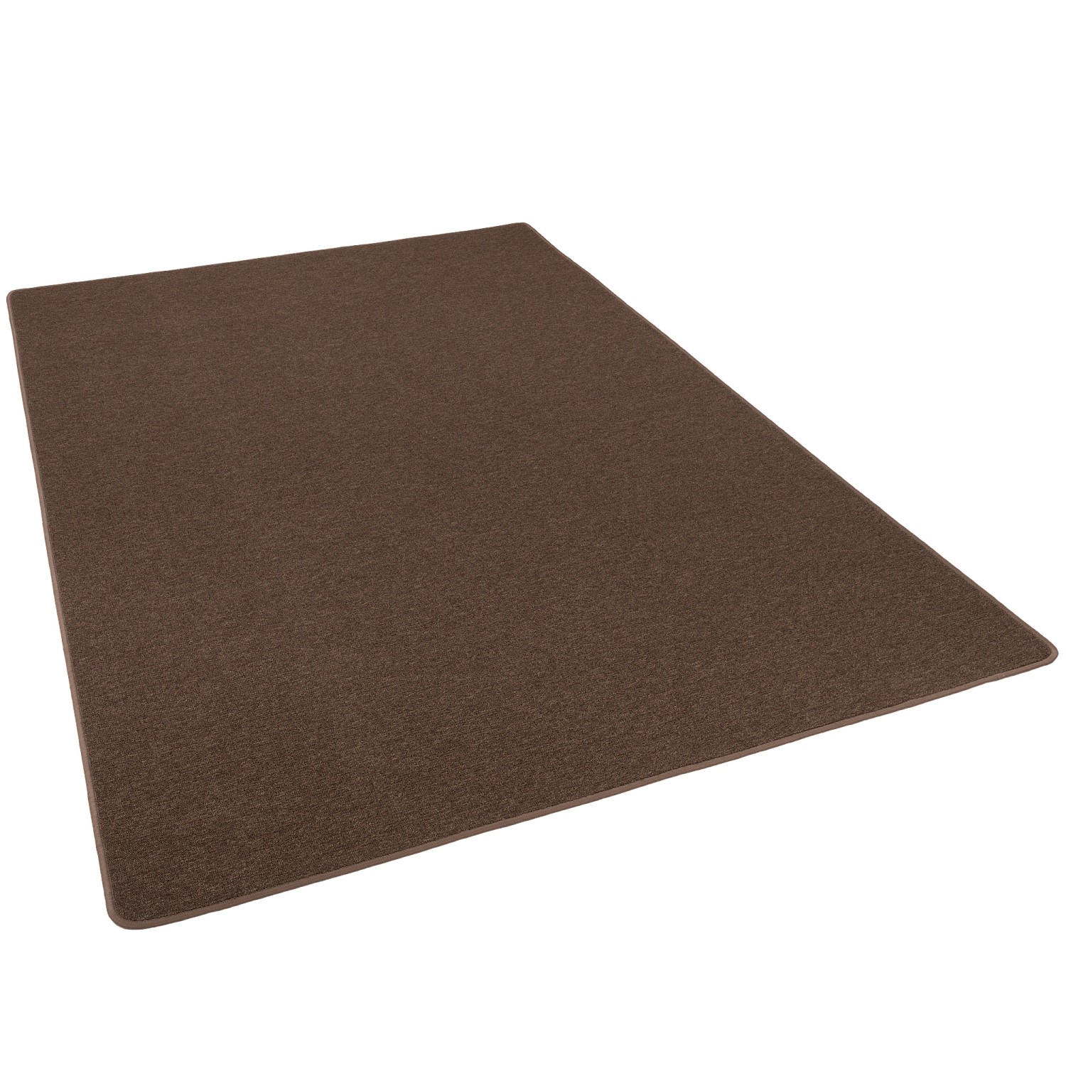 Snapstyle Feinschlingen Velour Teppich Strong Braun 133x133cm günstig online kaufen