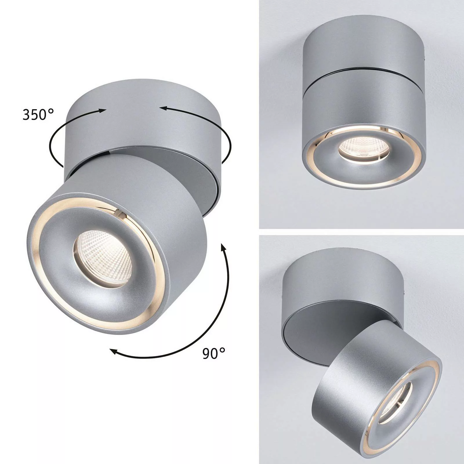 Paulmann Spircle LED-Aufbaustrahler chrom matt günstig online kaufen