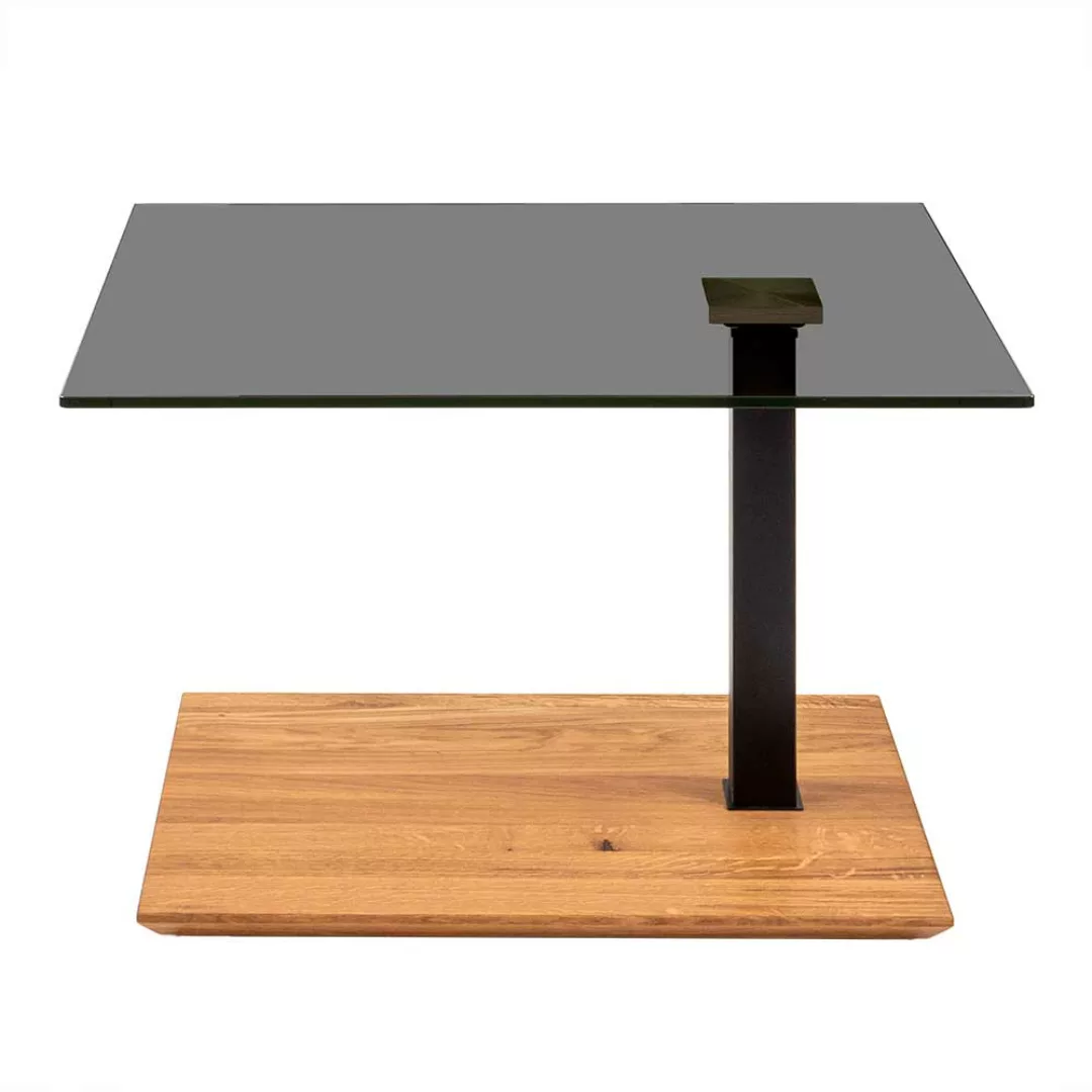Wohnzimmer Tisch mit Glasplatte höhenverstellbar günstig online kaufen