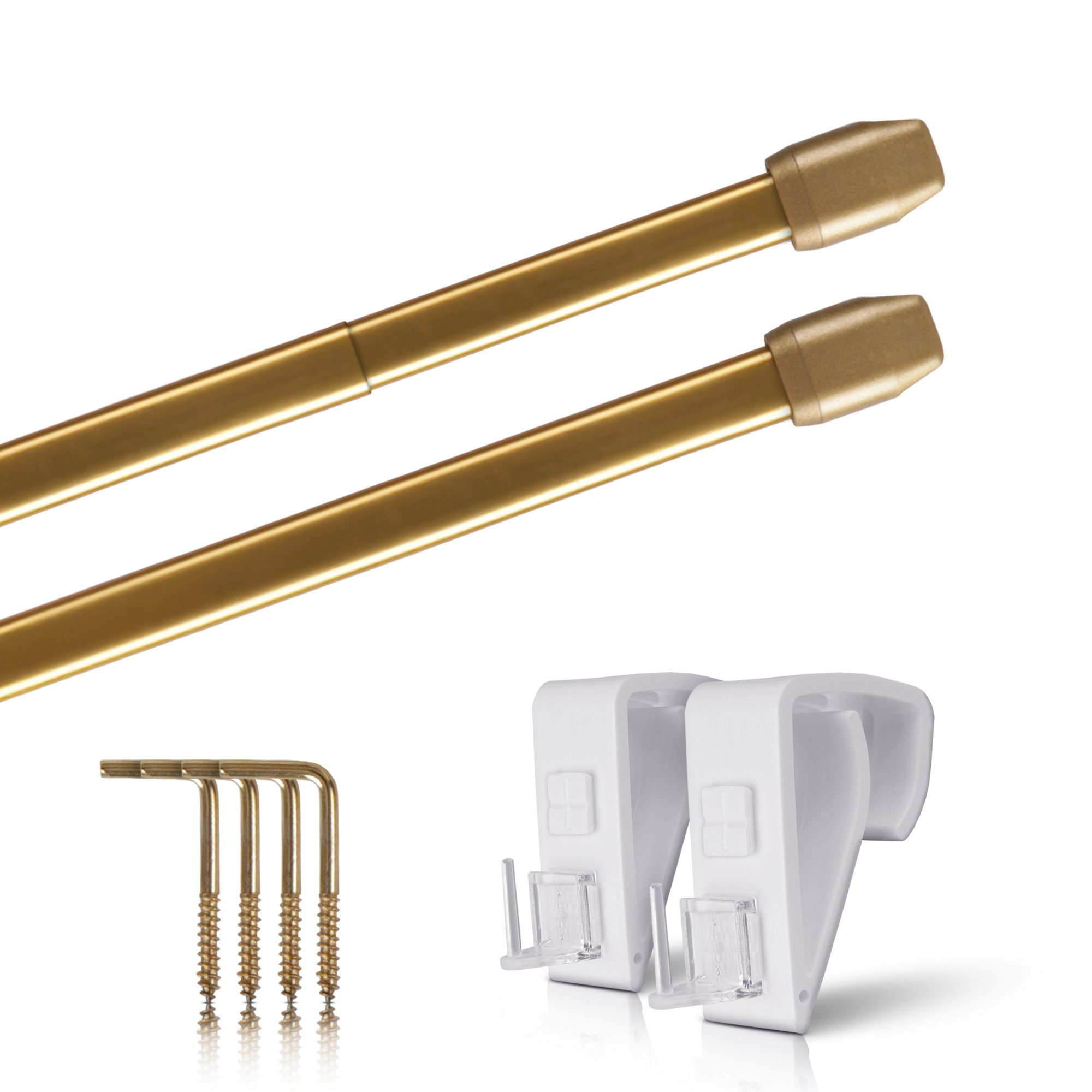 Bestlivings Gardinenstange Bistrostange Vitragestange (2er-Pack), ausziehba günstig online kaufen