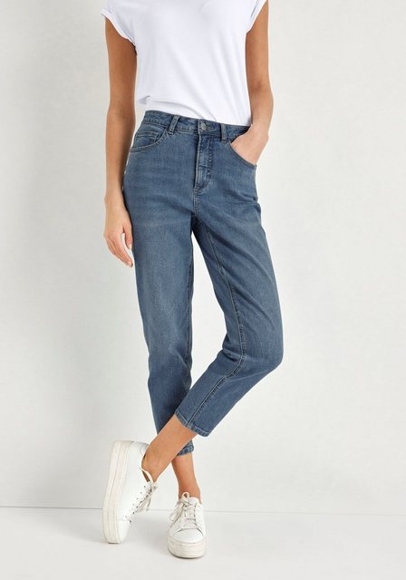 HECHTER PARIS Mom-Jeans hohe Leibhöhe, knöchelfrei, mit Gürtelschlaufen günstig online kaufen