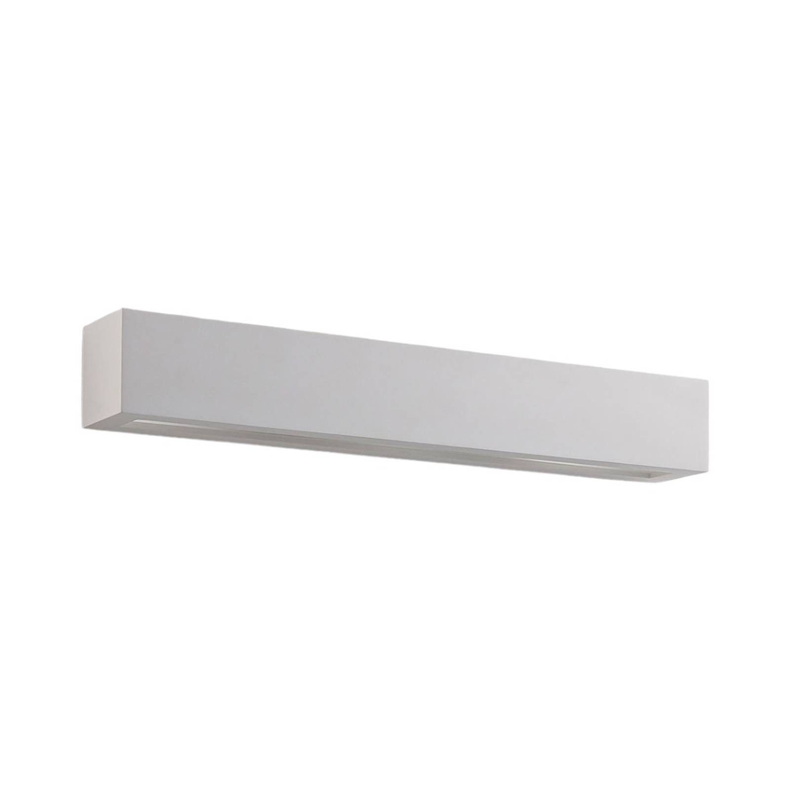 Lindby Wandlampe Tjada, 51 cm, weiß, Gips, G9, bemalbar günstig online kaufen