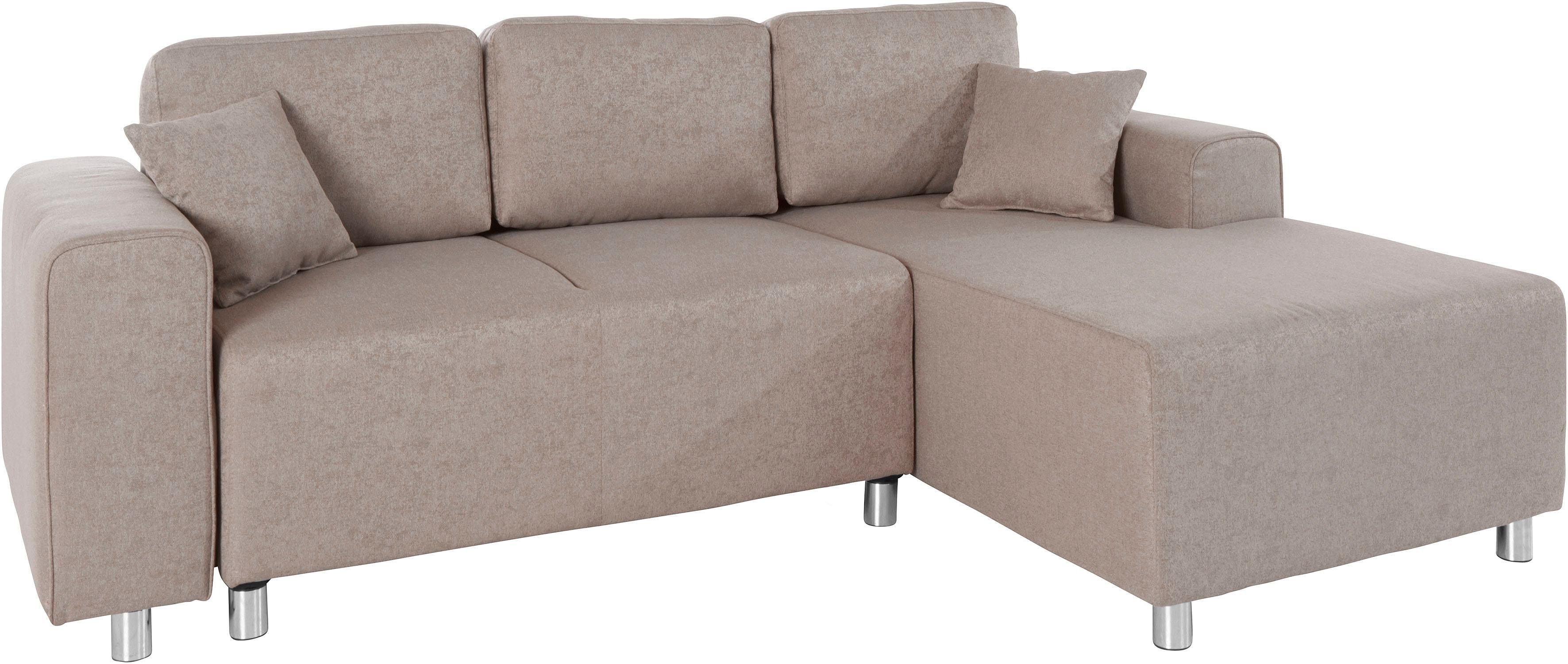 Home affaire Ecksofa "Györ", L-Form, wahlweise mit Bettfunktion und Bettkas günstig online kaufen