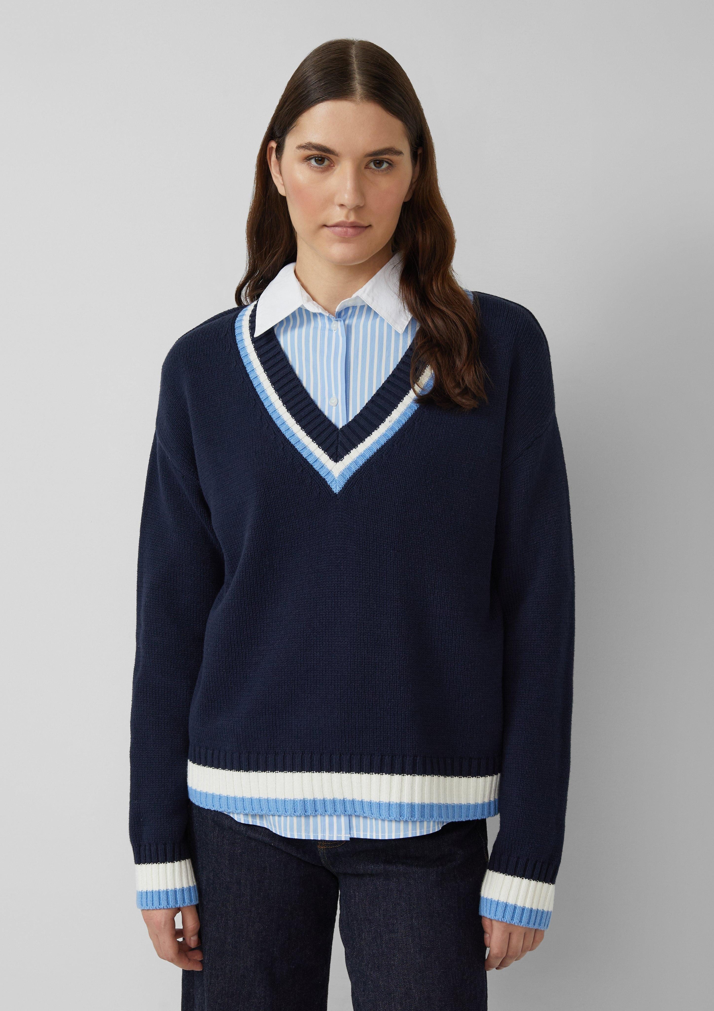 s.Oliver Strickpullover Strickpullover aus Baumwollmix mit günstig online kaufen