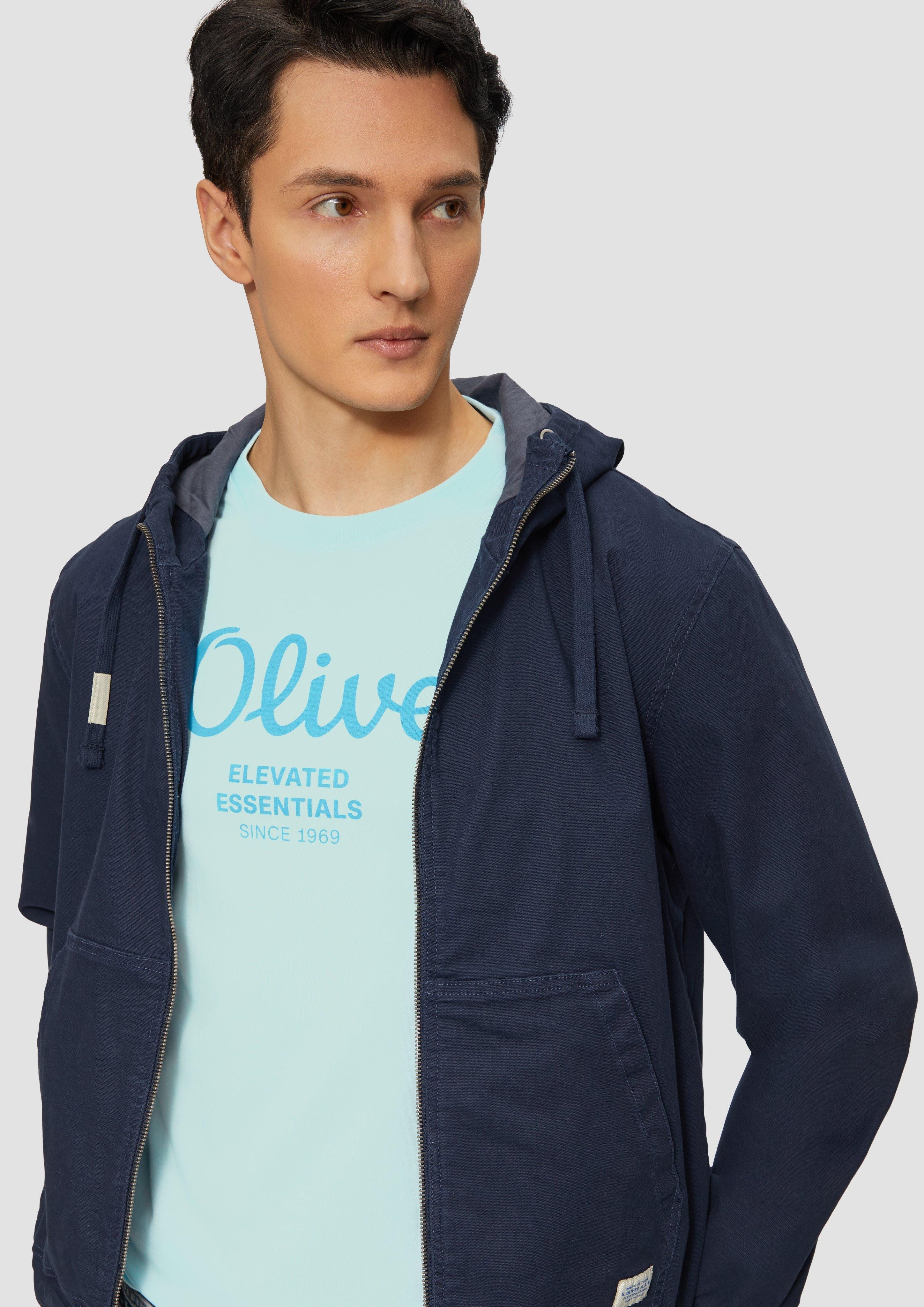 s.Oliver Kurzarmshirt T-Shirt mit Logo-Print Artwork günstig online kaufen