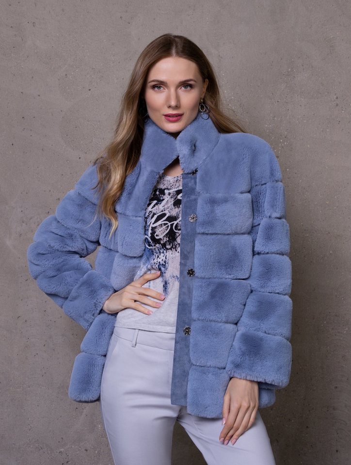 Antonio Cavosi Fellimitatjacke Kuschelige Faux Fur Jacke in Stepp-Optik günstig online kaufen