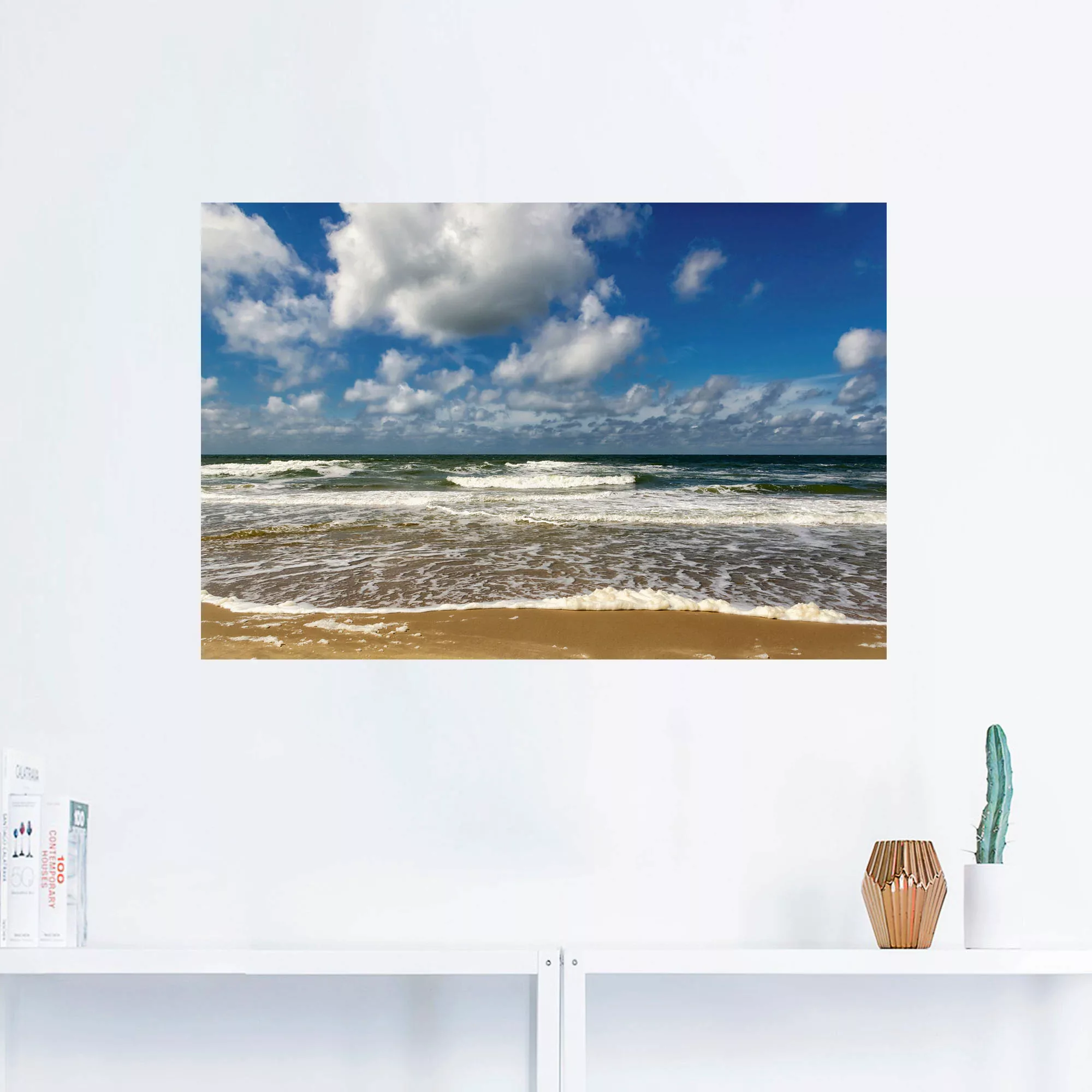 Artland Wandbild "Meeresblick Strand Paal", Strandbilder, (1 St.), als Alub günstig online kaufen