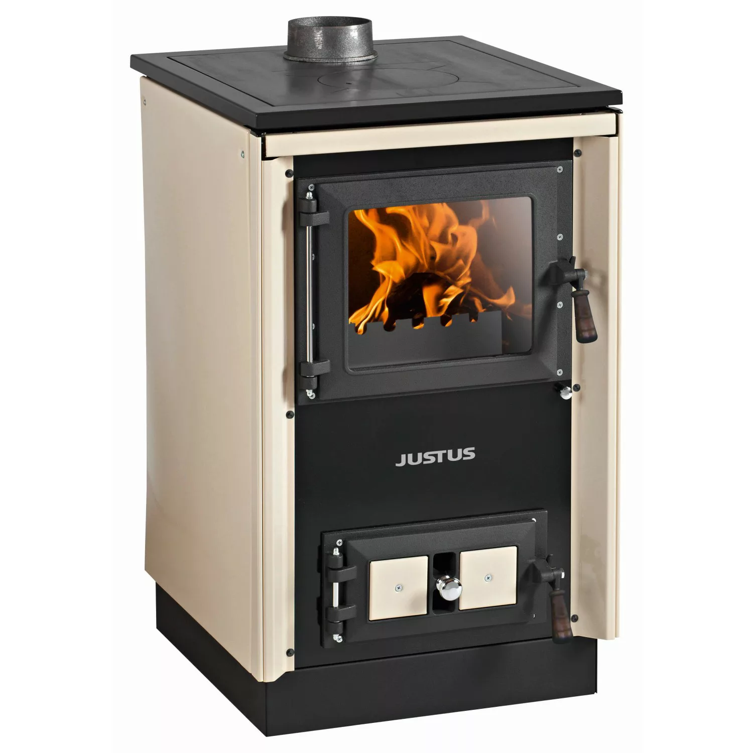 Justus Festbrennstoffherd Rustico 50 2.0 Creme 7 kW EEK: A günstig online kaufen