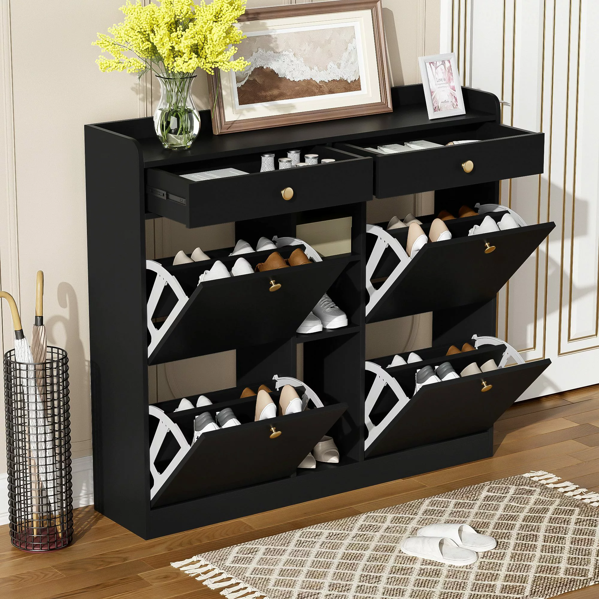 OKWISH Schuhschrank für Flure und Eingangsbereiche günstig online kaufen