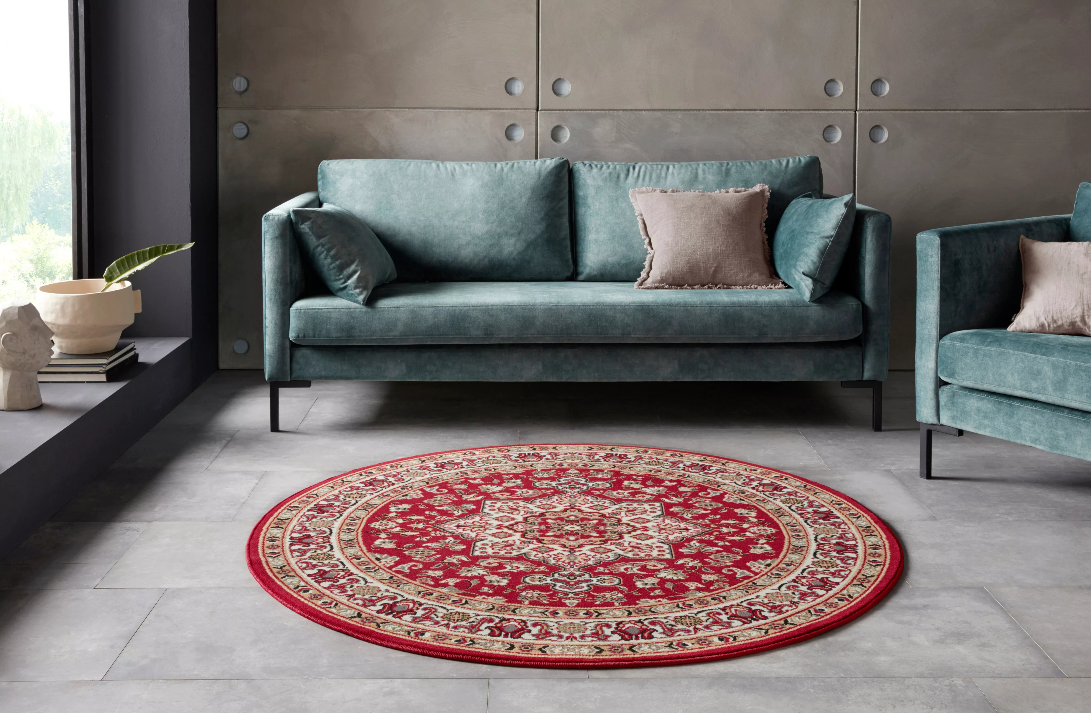 HANSE Home Teppich »Parun Täbriz«, rund, 9 mm Höhe, Kurzflor, Orient, Teppi günstig online kaufen