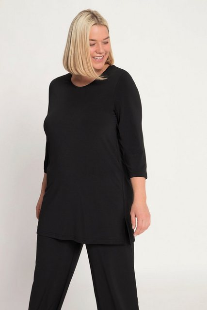 Ulla Popken Longshirt Longshirt Rundhalsausschnitt 3/4-Arm günstig online kaufen