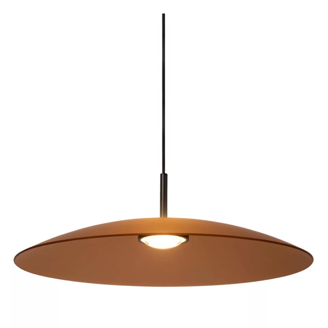 LED Pendelleuchte Menga in Amber und Schwarz 18,6W 500lm günstig online kaufen