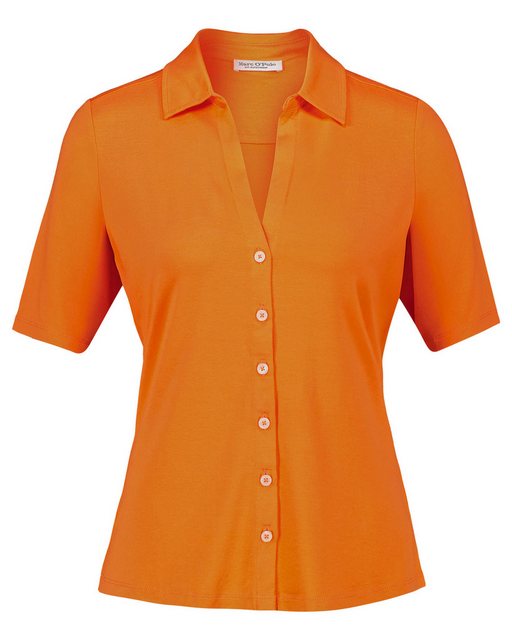 Marc O'Polo Klassische Bluse Damen Jerseybluse Kurzarm (1-tlg) günstig online kaufen