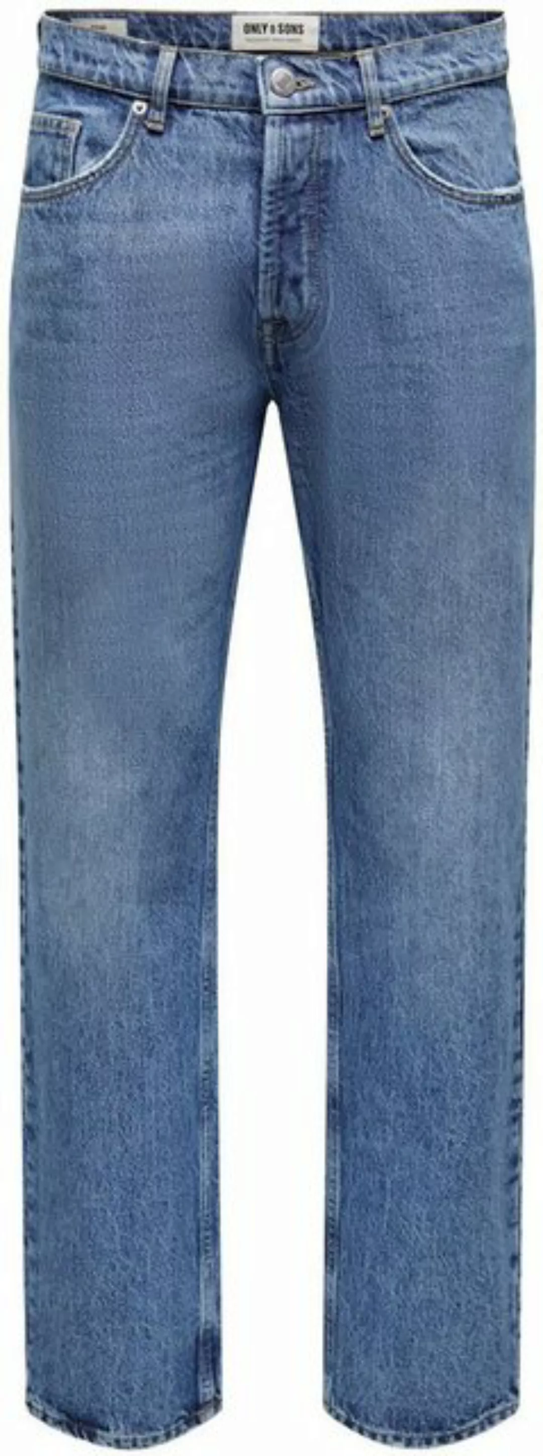 ONLY & SONS Regular-fit-Jeans ONSEDGE STRAIGHT BROMO 0017 DOT DNM NOOS günstig online kaufen