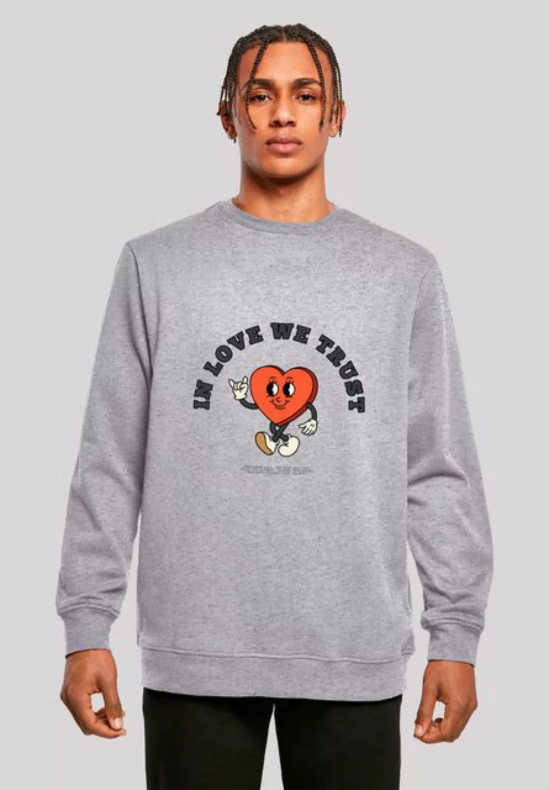 F4NT4STIC Sweatshirt In Love We Trust Valentinstag Streetwear Premium Y2K S günstig online kaufen