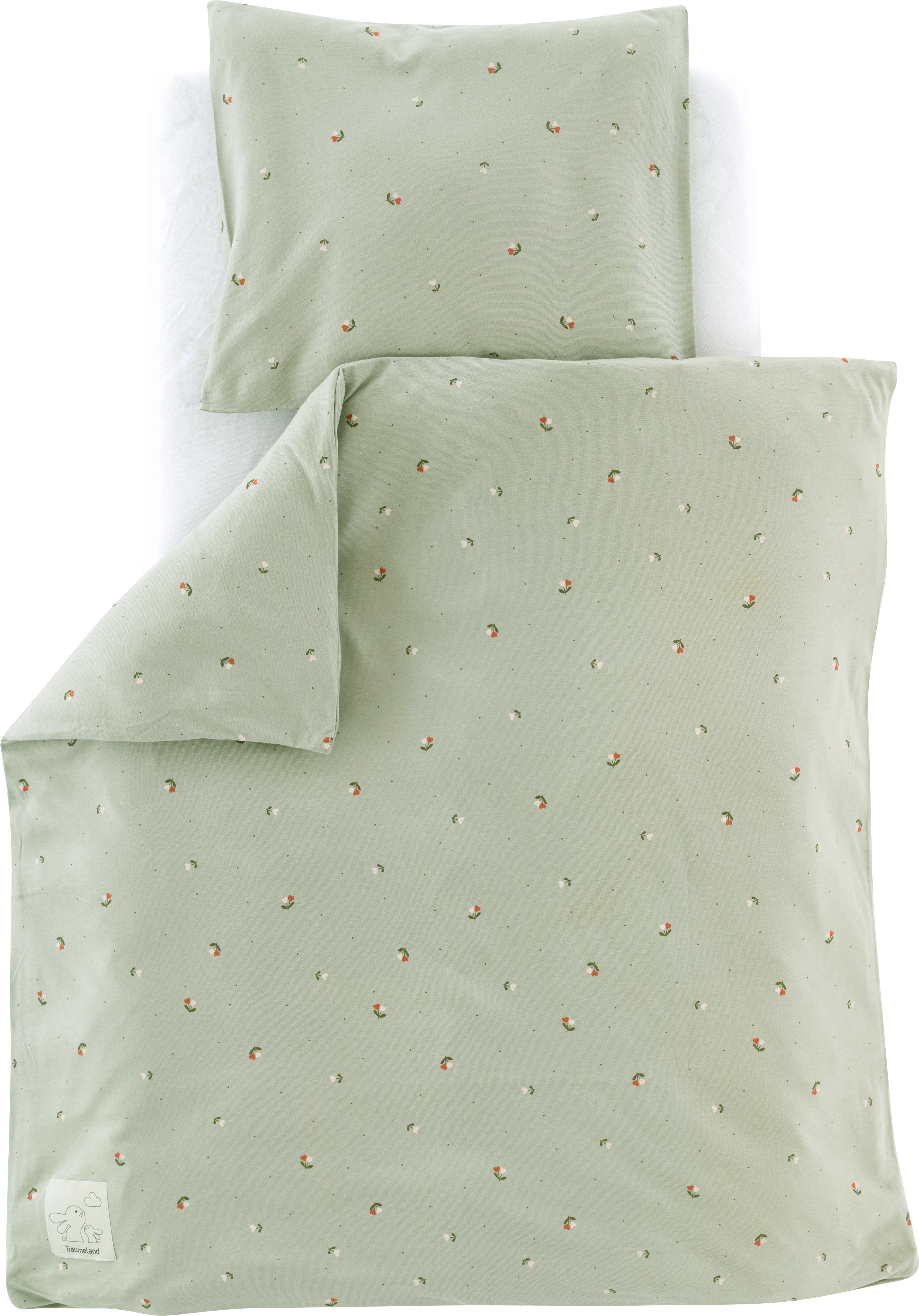 Träumeland Babybettwäsche »Jersey Fiore«, Blumen allover günstig online kaufen