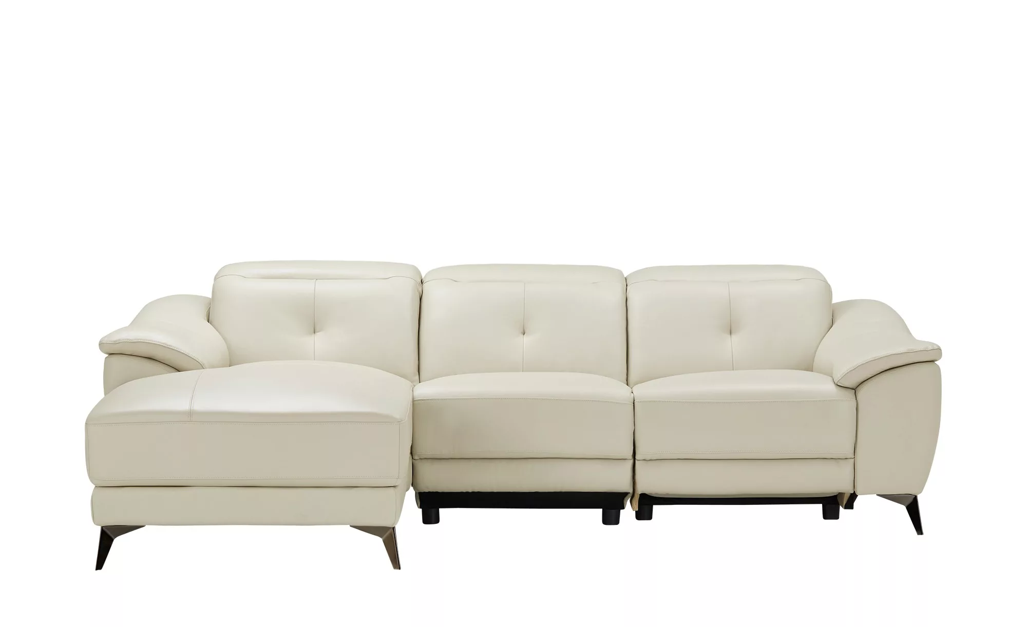 uno Ecksofa mit elektrischer Relaxfunktion Eva ¦ creme ¦ Maße (cm): B: 255 günstig online kaufen