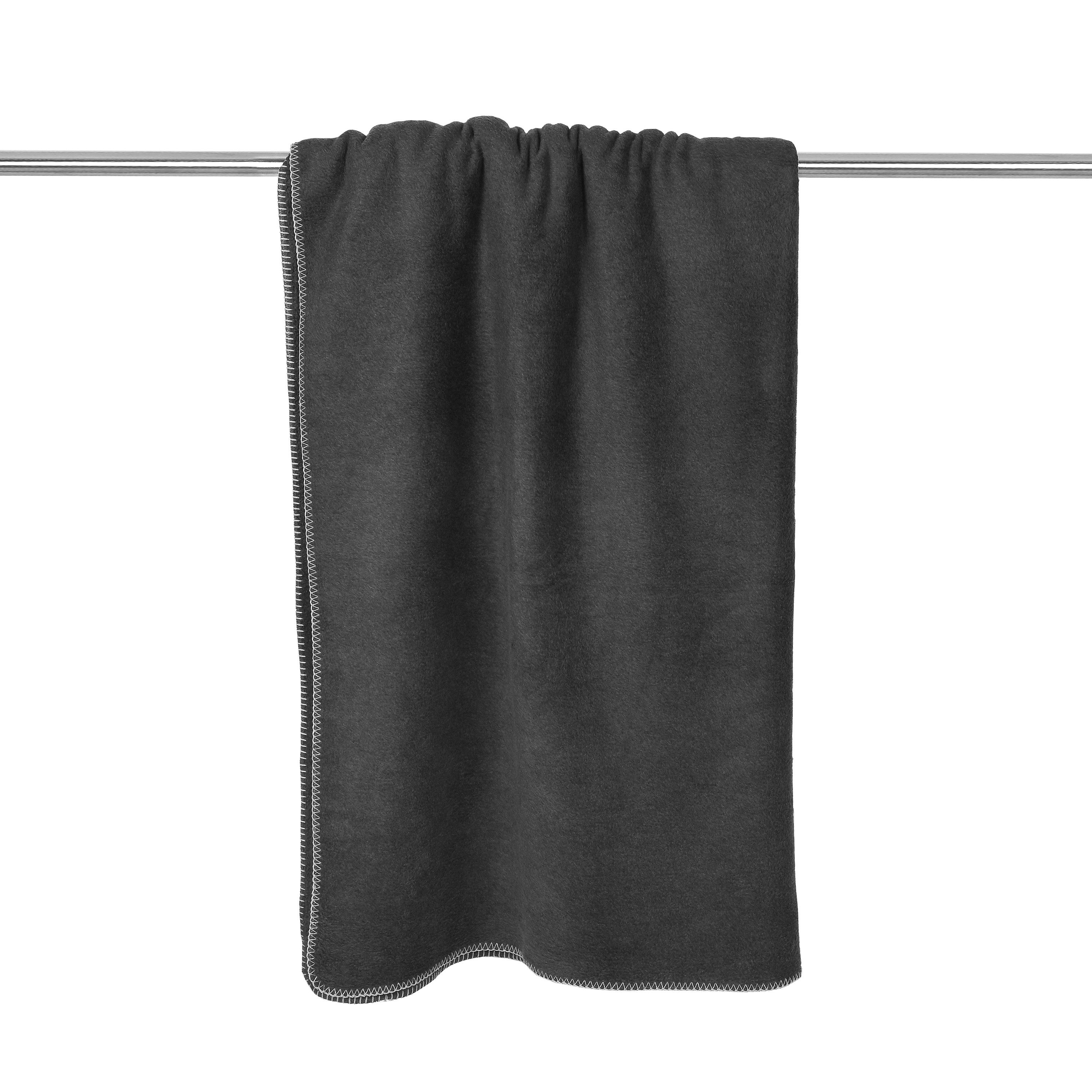 Wohndecke Fussenegger nachhaltige Wohndecke Prato anthrazit günstig online kaufen