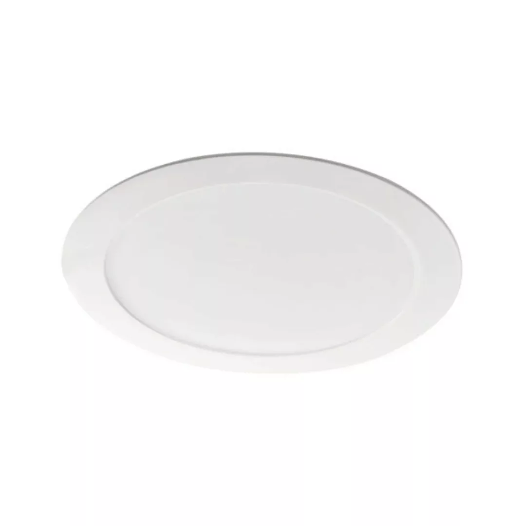LED Einbauleuchte Rounda in Weiß 18W 1200lm IP44 208mm 3000K günstig online kaufen