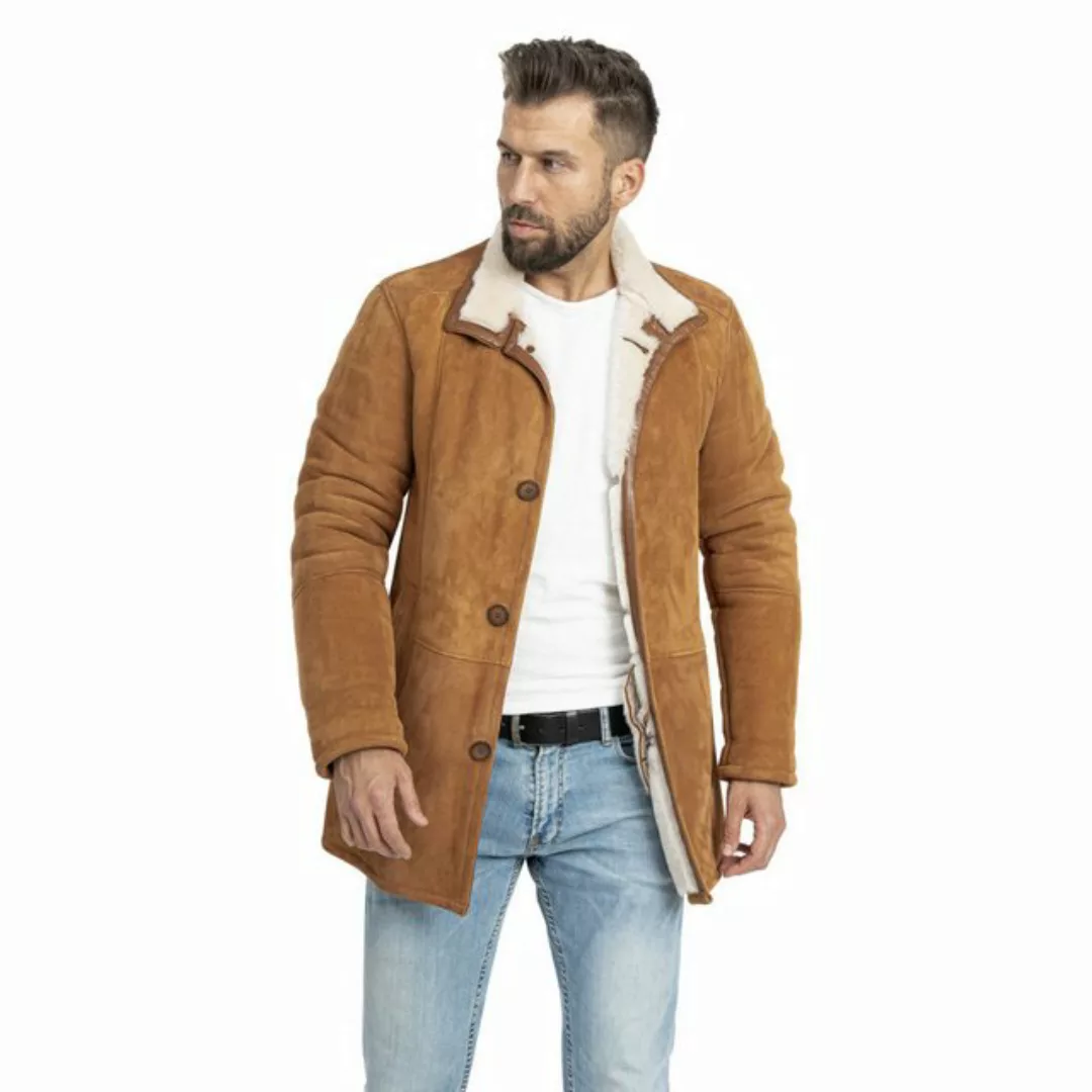 S&A Ledermoden Lederjacke Niko (1-St) Aus echtem Velours-Lammfell günstig online kaufen