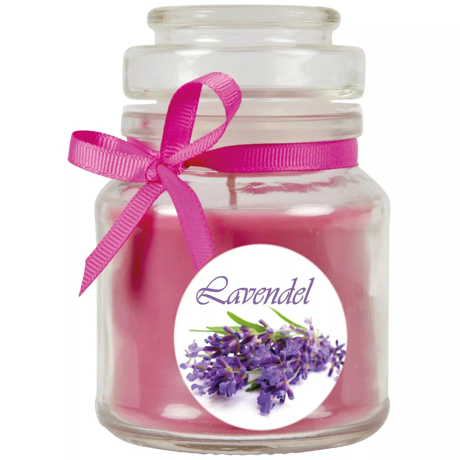 HS Candle Duftkerze & Glas Duft Bild Bonbon Ø7 cm Lavendel günstig online kaufen