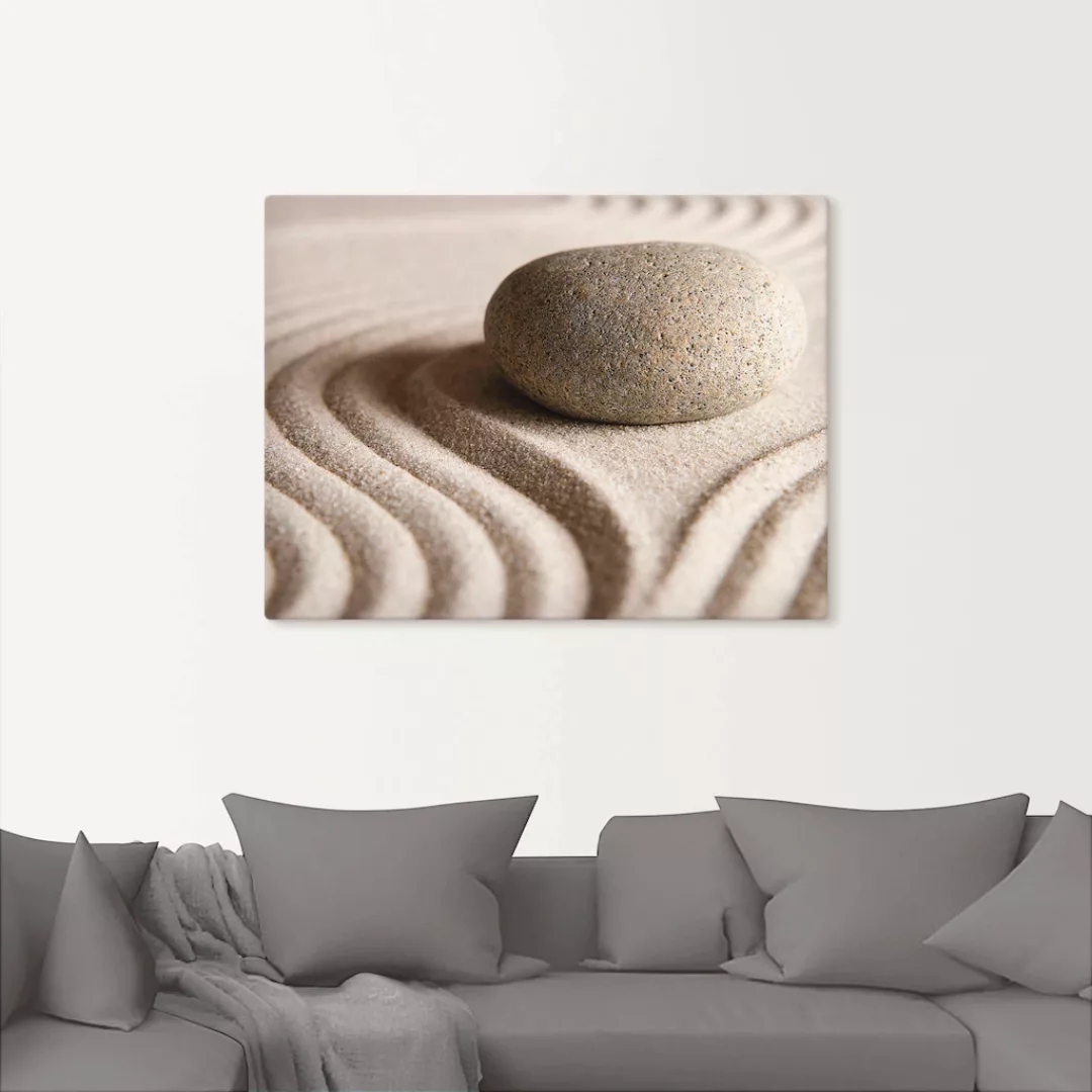 Artland Wandbild "Zen Stein", Zen, (1 St.), als Leinwandbild, Poster in ver günstig online kaufen