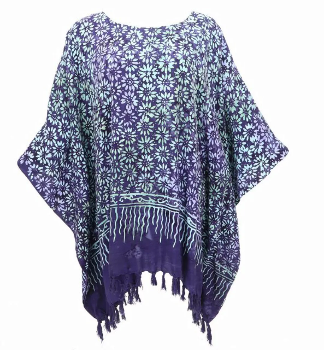 Guru-Shop Longbluse Poncho, Tunika, Strandkleid, Batik Kaftan,.. alternativ günstig online kaufen