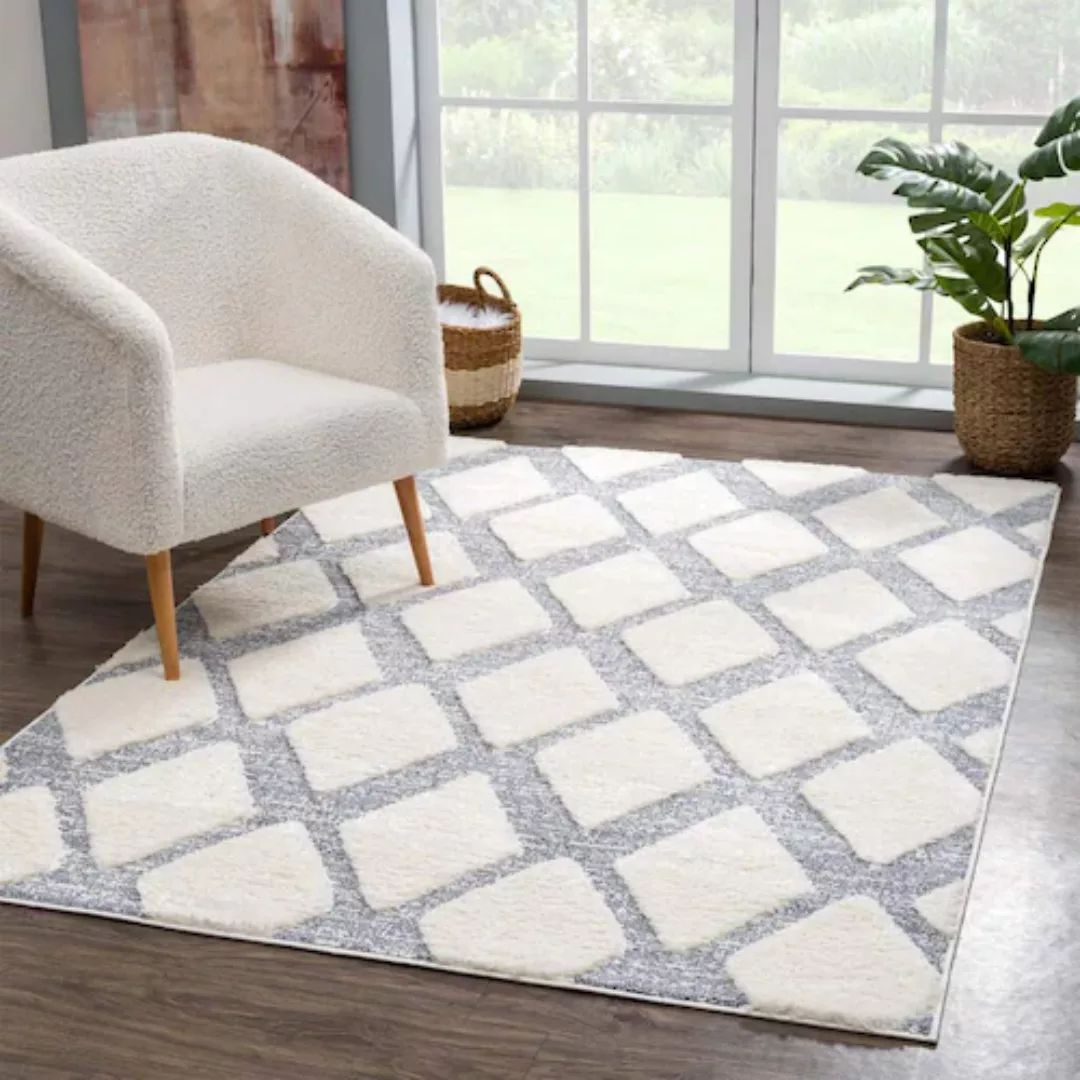 Carpet City Hochflor-Teppich »Focus 4499«, rund günstig online kaufen