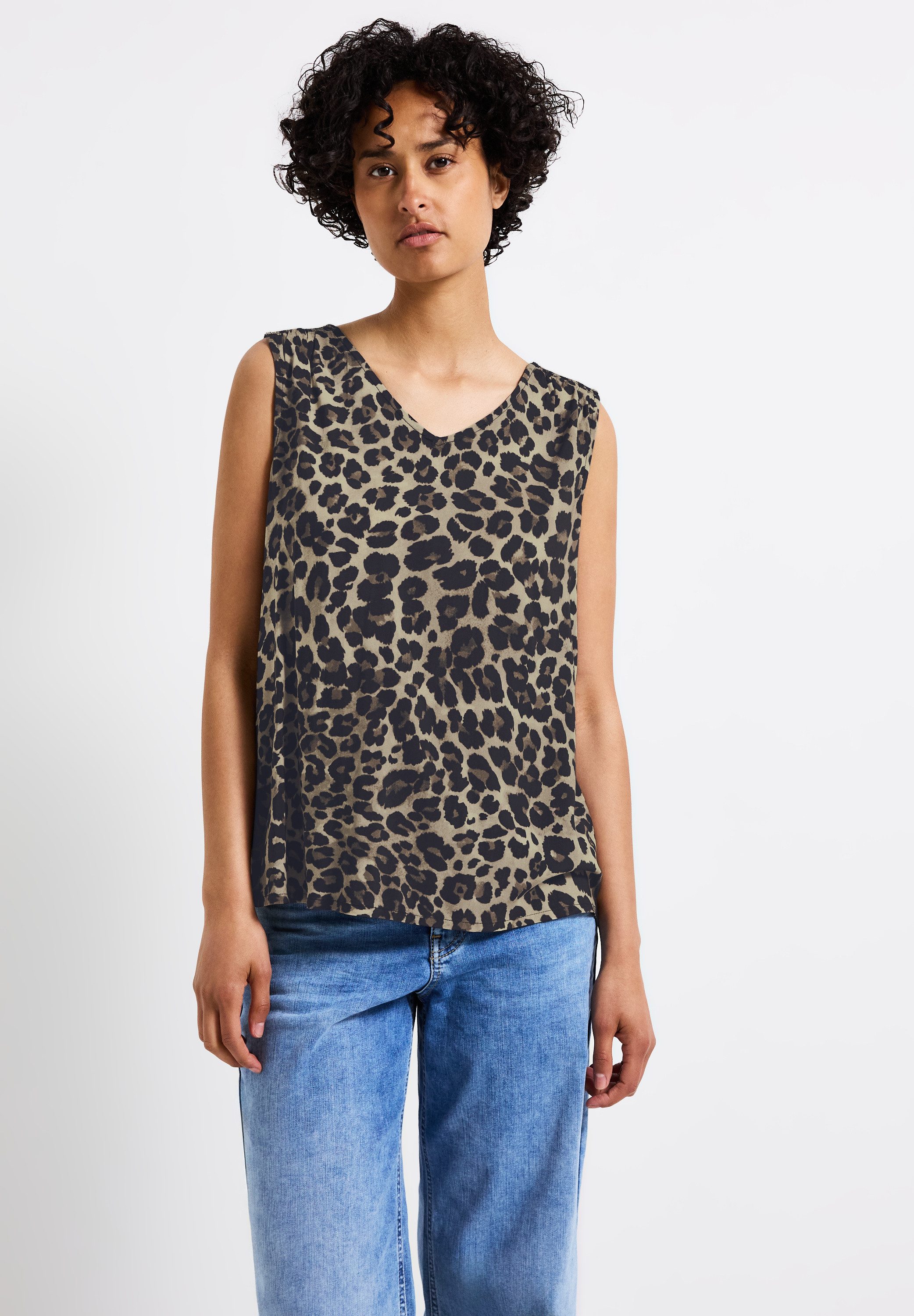 STREET ONE Blusentop, mit allover Print günstig online kaufen