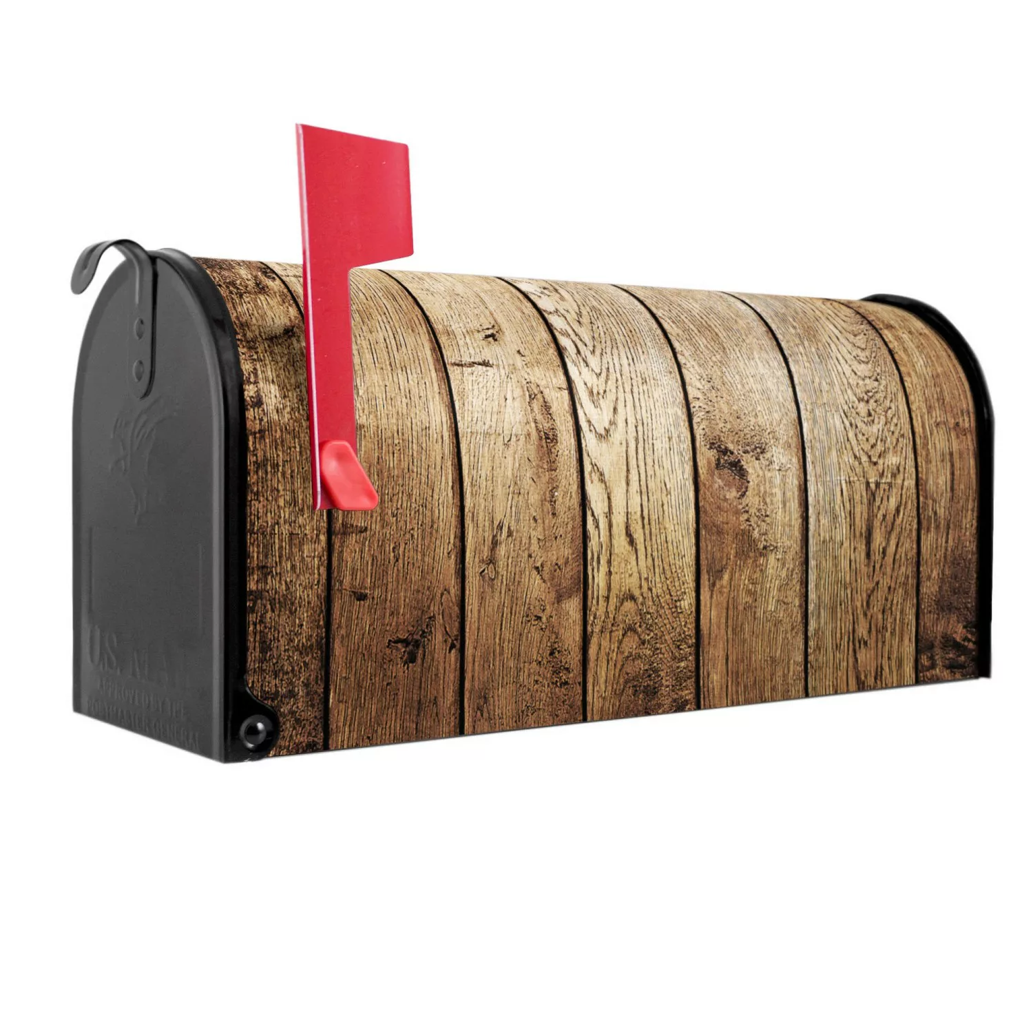 Banjado Amerikanischer Briefkasten Schwarz 48x22x16cm US Mailbox Letterbox günstig online kaufen