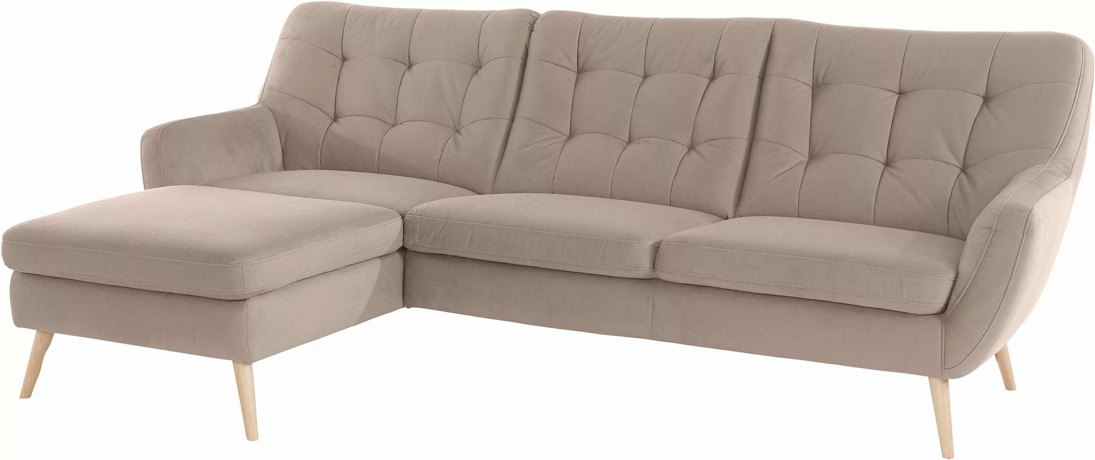 exxpo - sofa fashion Ecksofa "Scandi, bequem, aufwendige Rückenpolsterung f günstig online kaufen