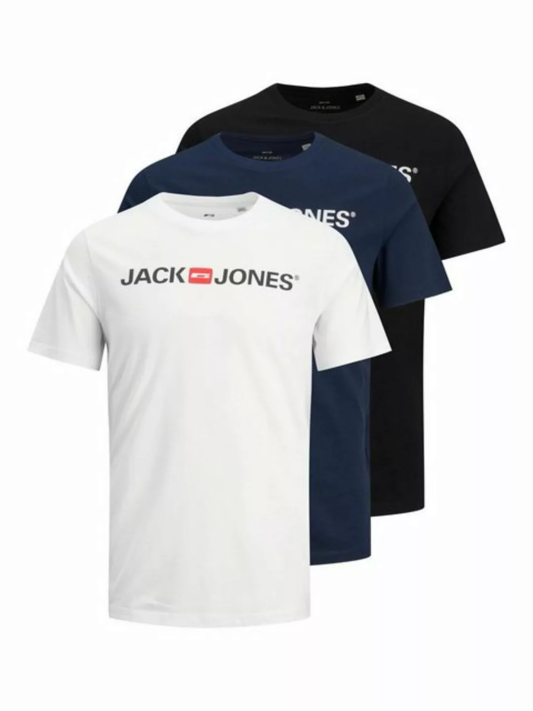 Jack & Jones T-Shirt Jack & Jones Herren 3er-Pack T-Shirt JceCorp Regular-F günstig online kaufen