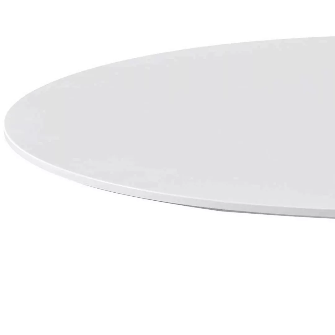 Runder Tisch in Weiß Retrostil günstig online kaufen