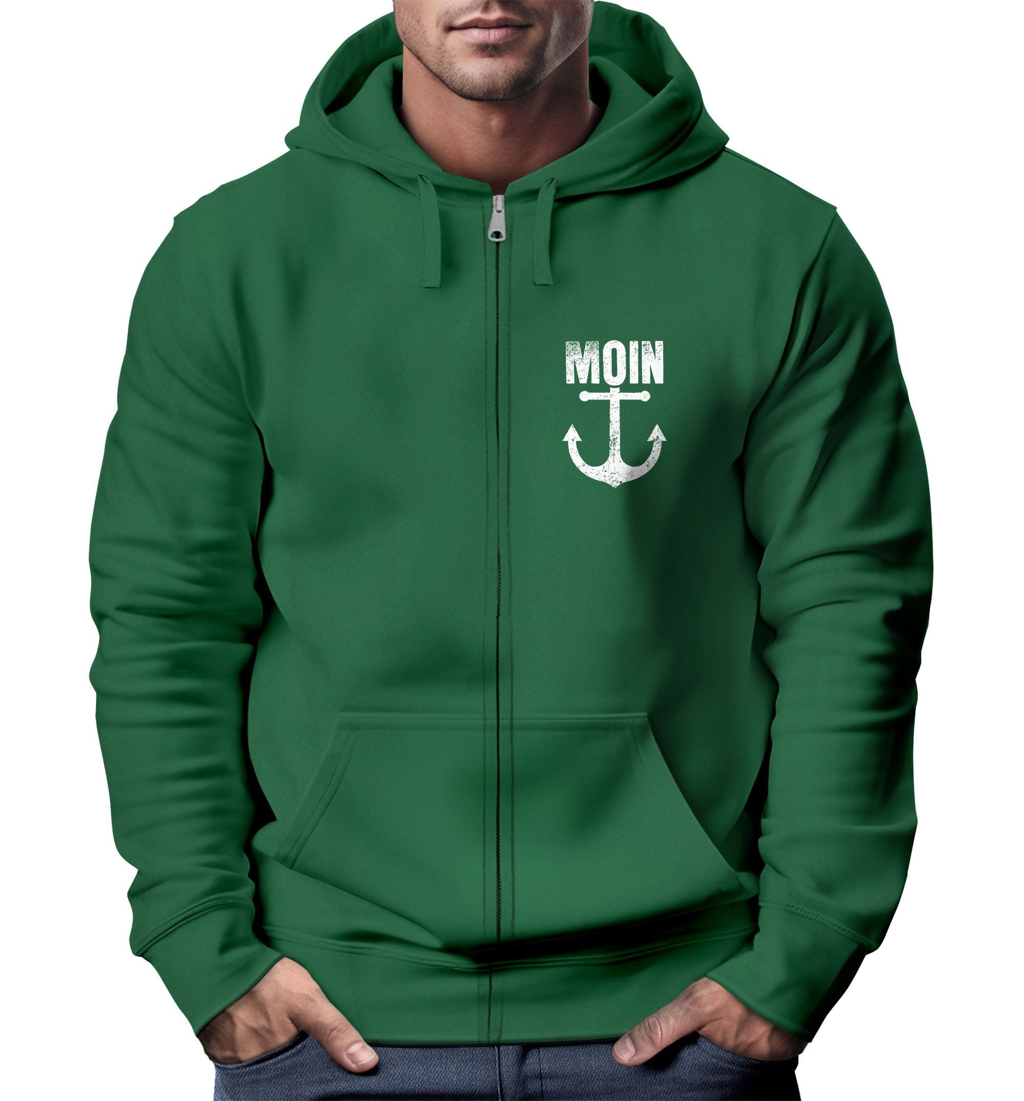 Neverless Sweatjacke Zip-Hoodie Herren Sweatjacke mit günstig online kaufen