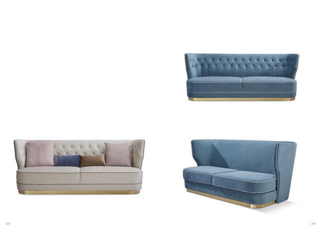 Xlmoebel Sofa Großes 4-Sitzer Stoffsofa für das Wohnzimmer in 265cm Länge, günstig online kaufen