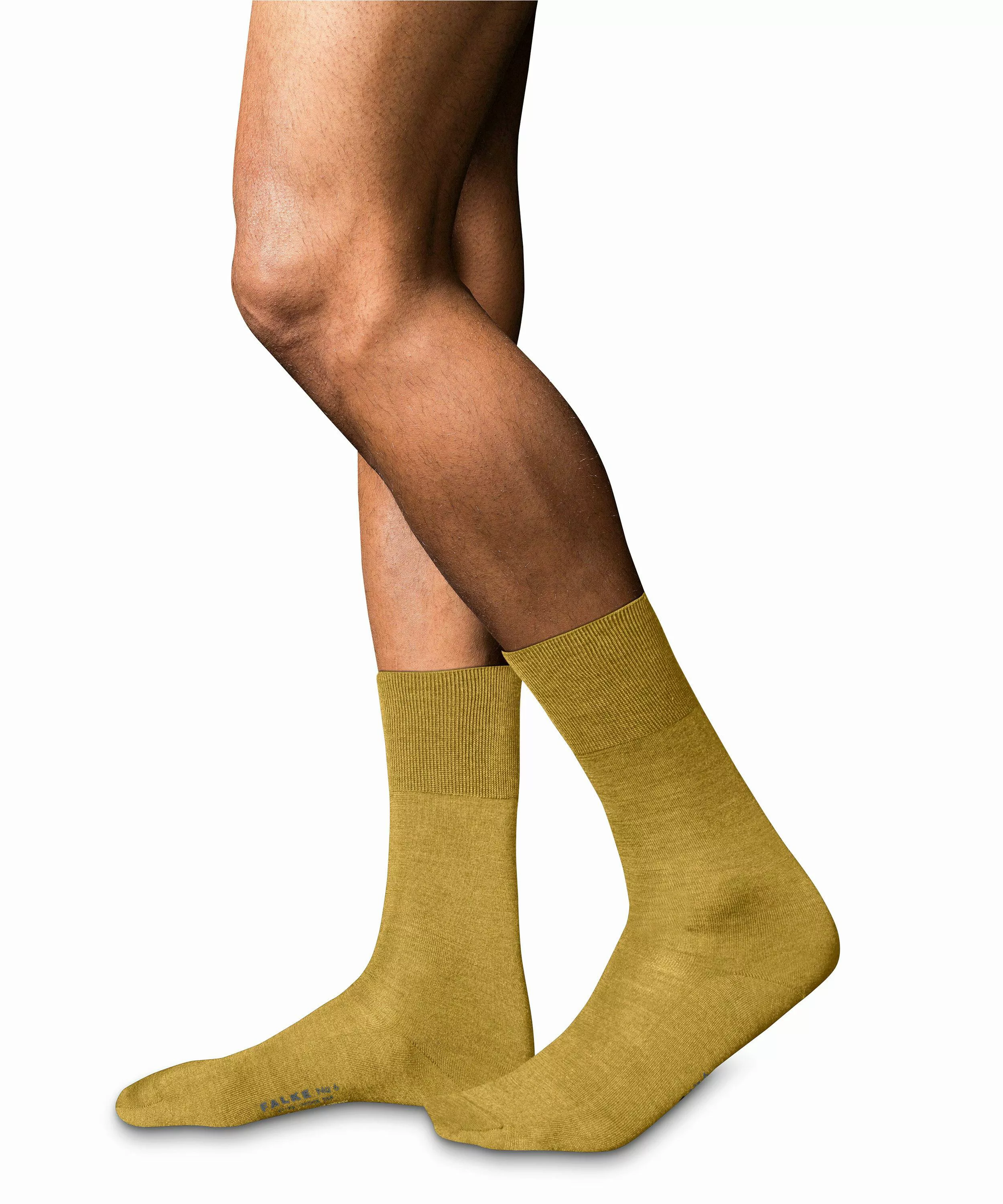 FALKE No. 6 Finest Merino & Silk Gentlemen Socken, Herren, 47-48, Gelb, Uni günstig online kaufen