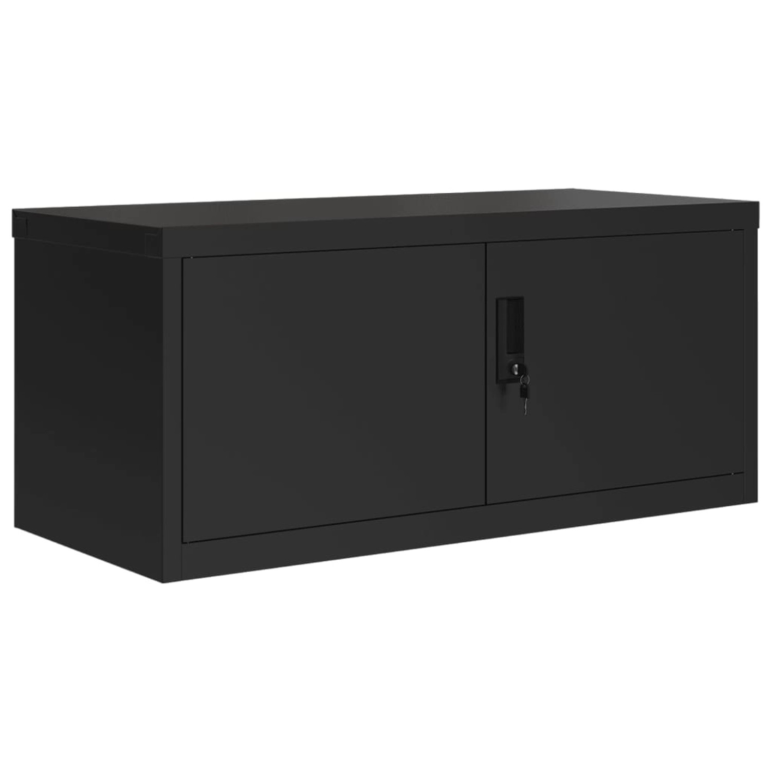 vidaXL Aktenschrank Aktenschrank Schwarz 90x40x40 cm Stahl günstig online kaufen