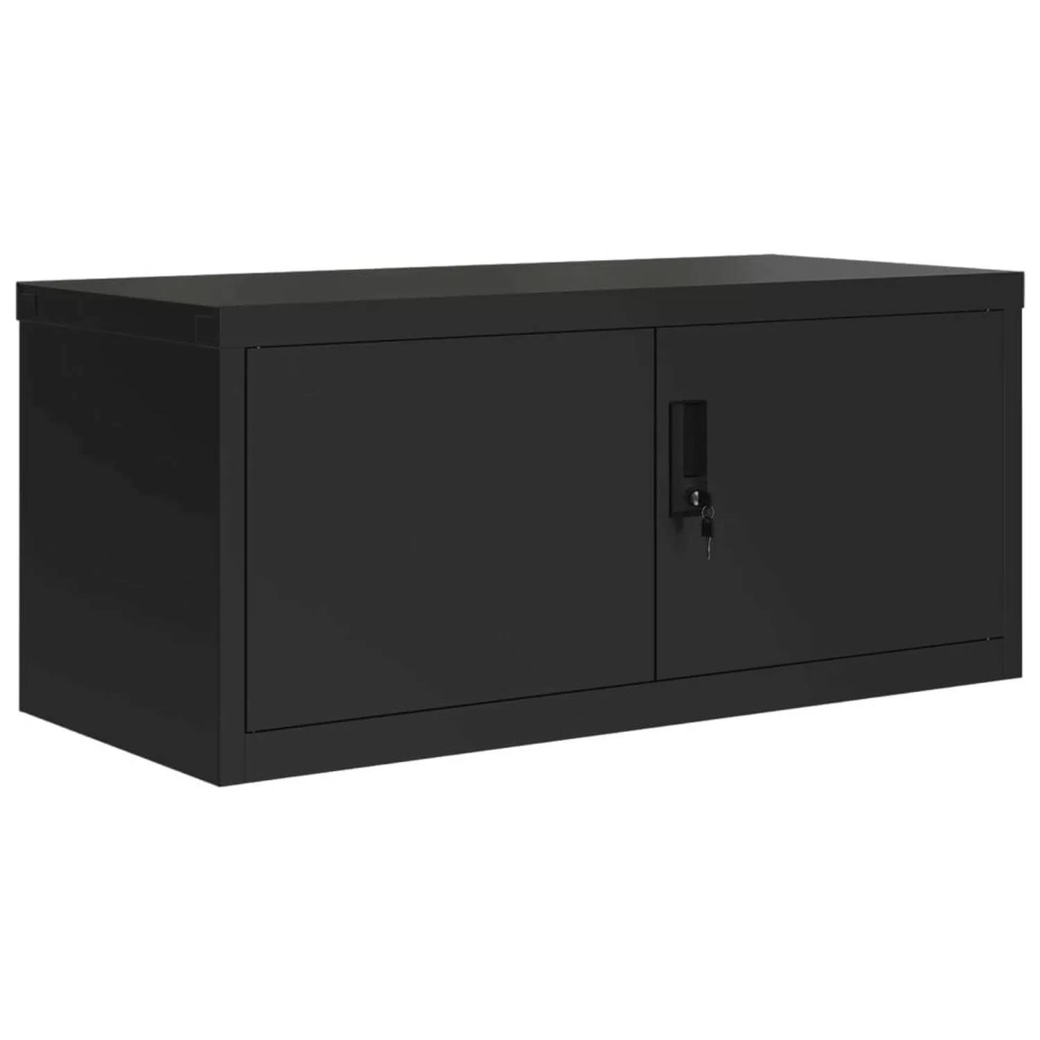 vidaXL Aktenschrank Aktenschrank Schwarz 90x40x40 cm Stahl günstig online kaufen