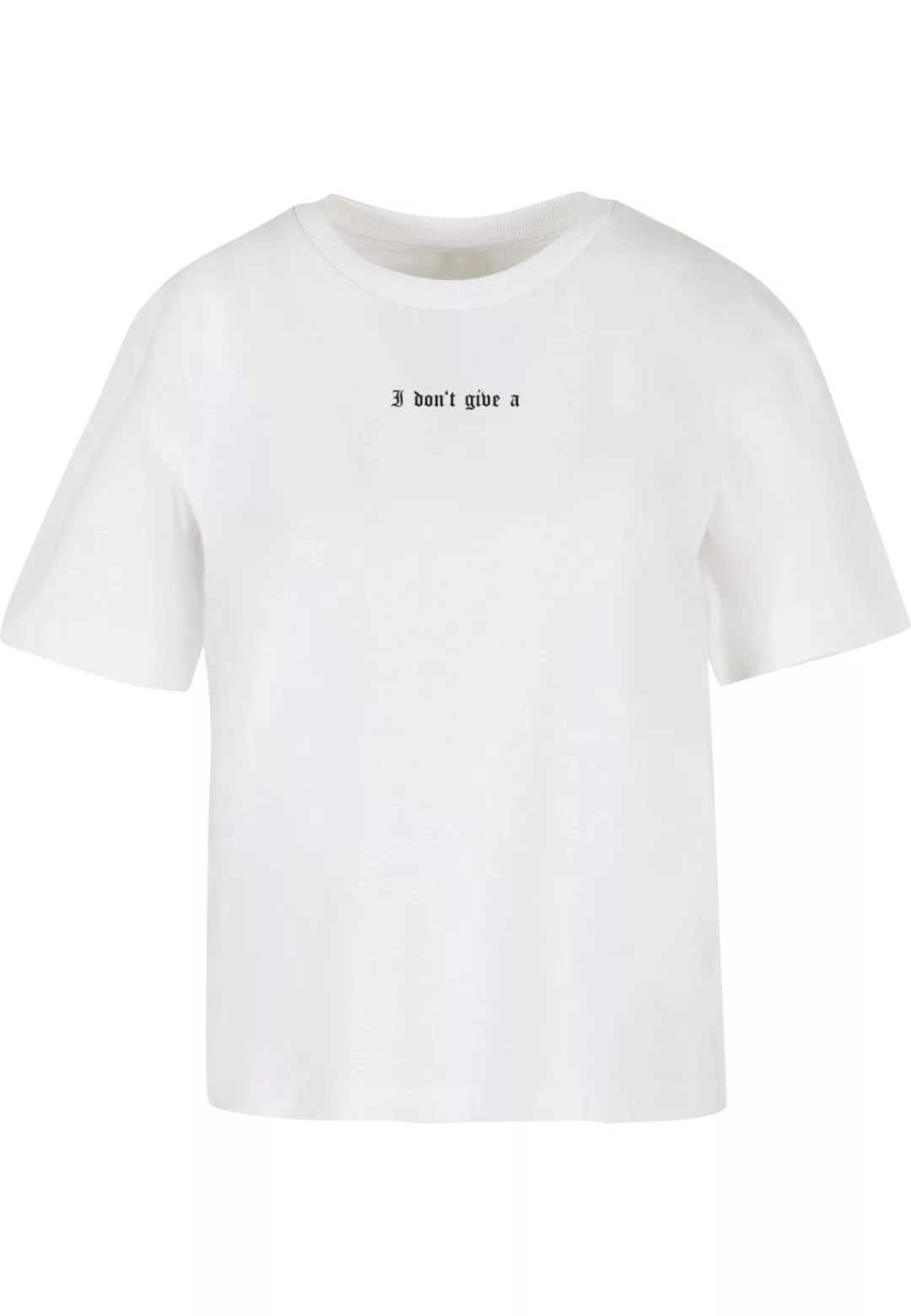 Miss Tee Kurzarmshirt "Miss Tee Damen I Dont Give A F Tee", (1 tlg.) günstig online kaufen