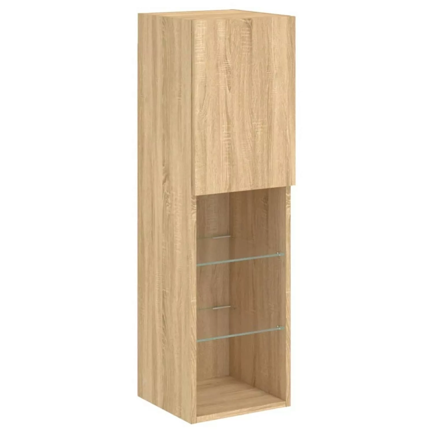 VidaXL TV-Schrank mit LED-Leuchten Sonoma-Eiche 30,5x30x102 cm günstig online kaufen