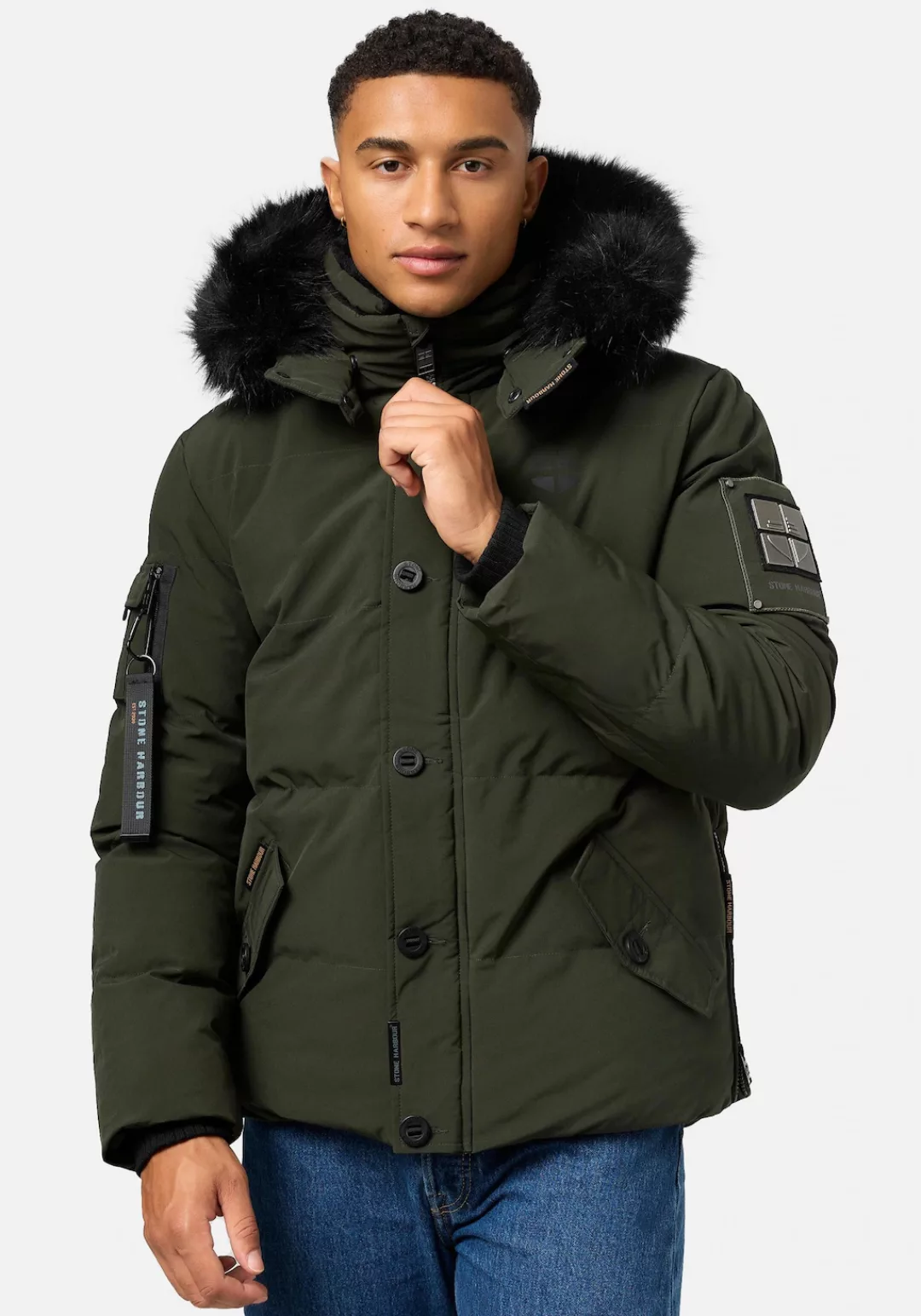 Stone Harbour Winterjacke "Halvaar", mit Kapuze, stylischer Winterparka mit günstig online kaufen