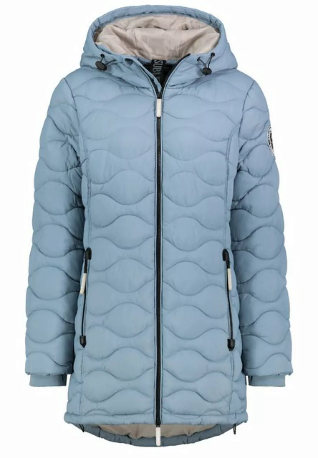 SUBLEVEL Steppjacke Damen Mantel mit Kapuze Parka lange Winter Jacke günstig online kaufen