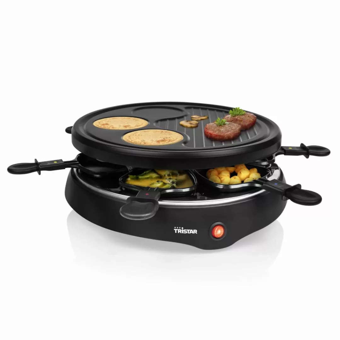 Tristar 6-personen-raclette-grill 800 W 29 Cm Schwarz günstig online kaufen