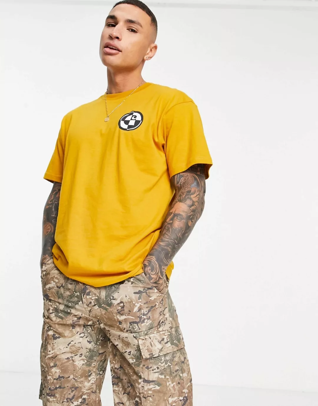 Carhartt WIP – Range C – T-Shirt in Gelb günstig online kaufen